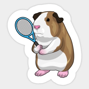 Guinea pig Tennis Tennis racket Sticker